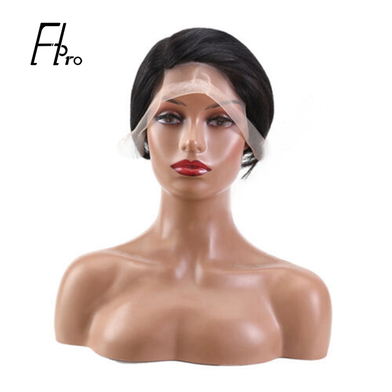 Short Pixie Cut Wigs Lace Front Human Hair Wigs Glueless Natural Hairline